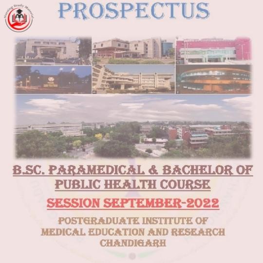 PGIMER Paramedical Entrance Exam Prospectus 2022